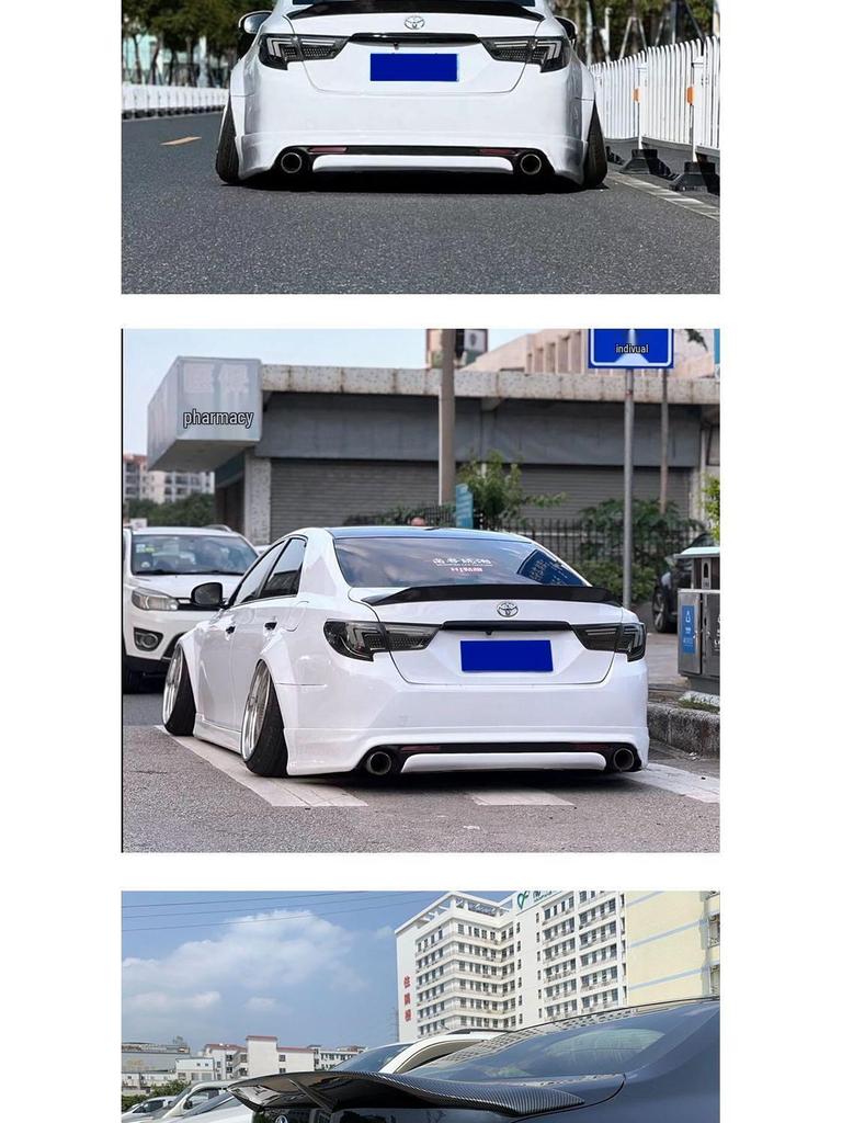 ABS Ducktail Spoiler for Toyota Reiz (2005-2017), tailored fit, no drilling needed.