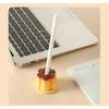 1pc Cute Pudding Pen Holder Student Cute Cartoon Creative Desktop Ornament Jelly Shape Pen Hole Pencil Slot Pencil Storage Stand