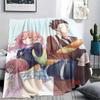 1PC A Silent Voice Print Flannel Blanket, High Quality All Seasons, Home Decor, Warmth and Comfort, Perfect for Christmas Gifts