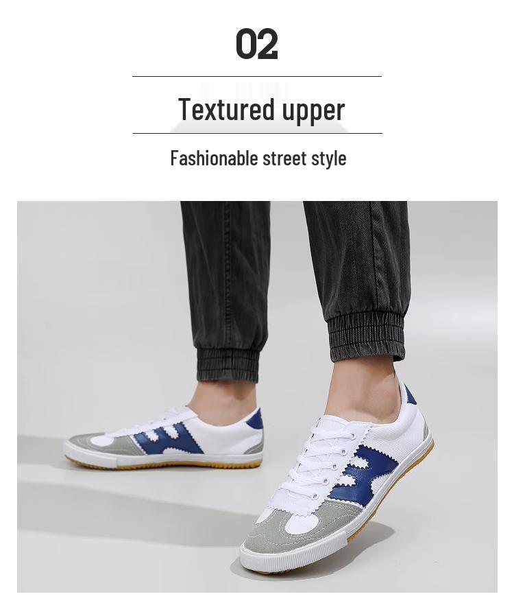 2025 Spring/Autumn Anti-slip Canvas Running Shoes - Soft Sole Beef Tendon for Men's & Women's Student Style