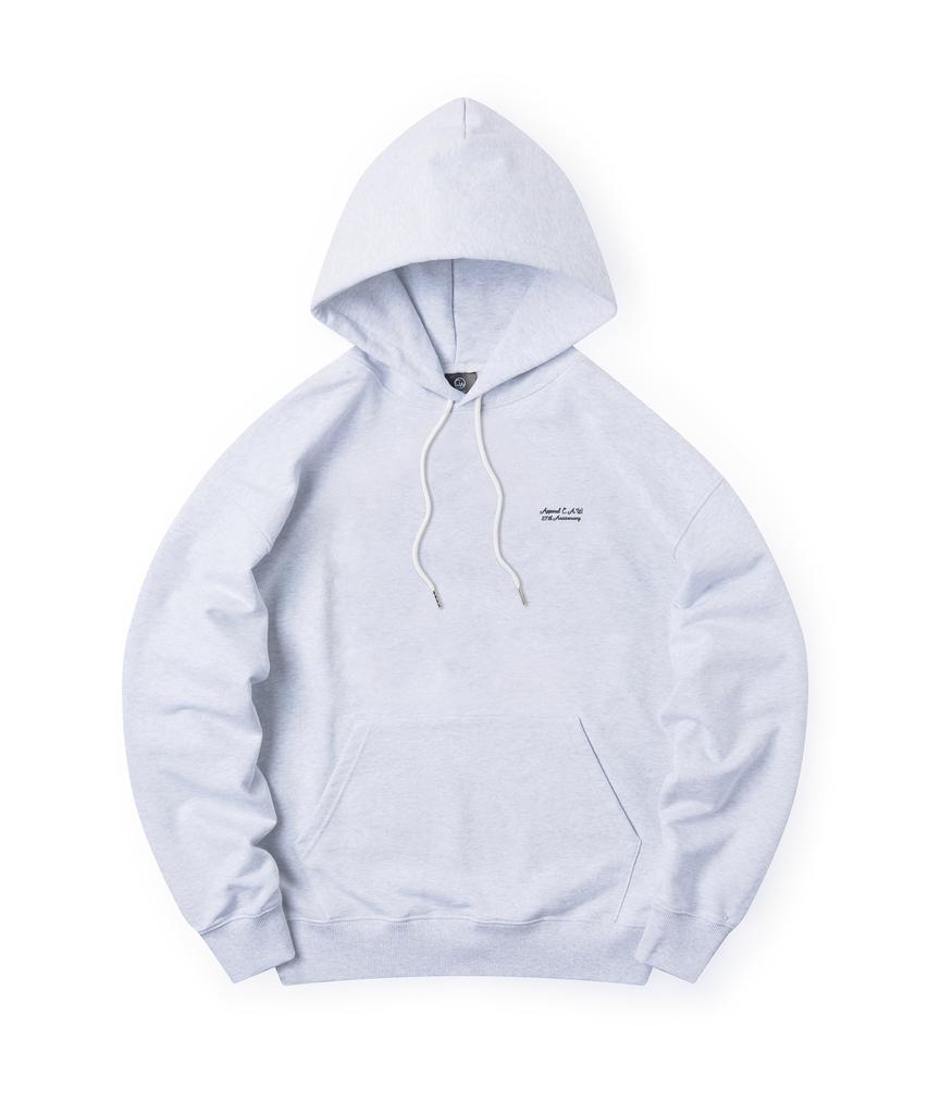 No.424 Caw Basic Logo Hoodie (Ash Gray)