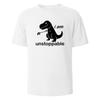 I Am Unstoppabie Print T-Shirt Casual Short Sleeved Streetwear Basic Tops Summer Tees For Men Women 100% Cotton O-neck Oversize
