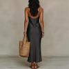 Women's Fashionable Casual Loose Satin  Dress