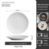 Luxury Ceramic Round Dinner Plate - Western Style, Flat & Shallow Design for Steak & More