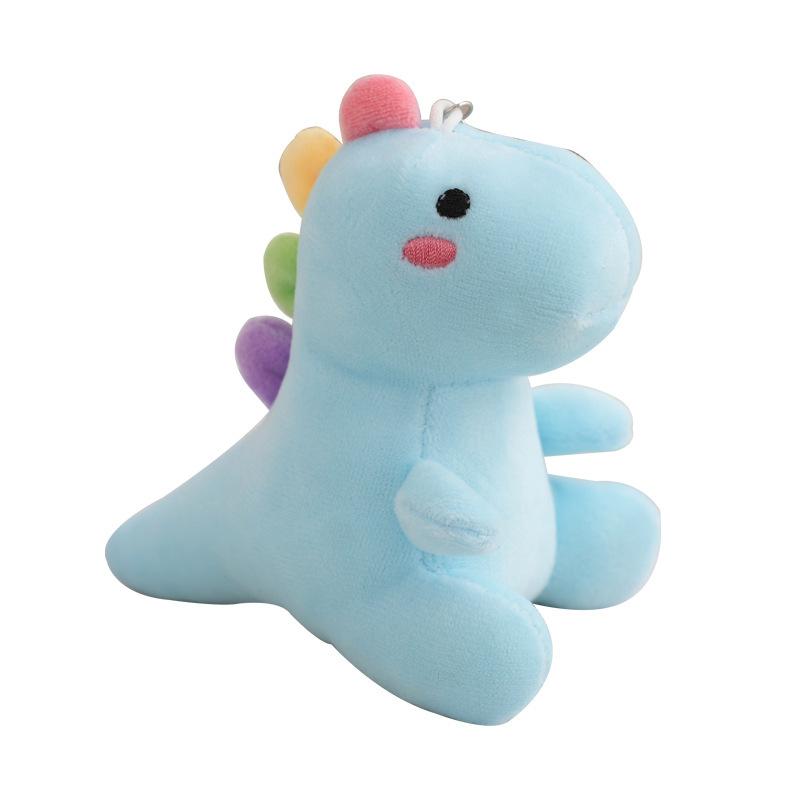 Lovely Dinosaur Stuffed Doll Cartoon Animal Keychain Plush Toy for Kids Home Decor