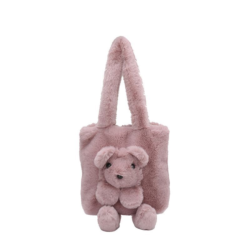 Cute Little Bear Girl Single-shoulder Bag, High Appearance Level, Fashionable and Simple Bag