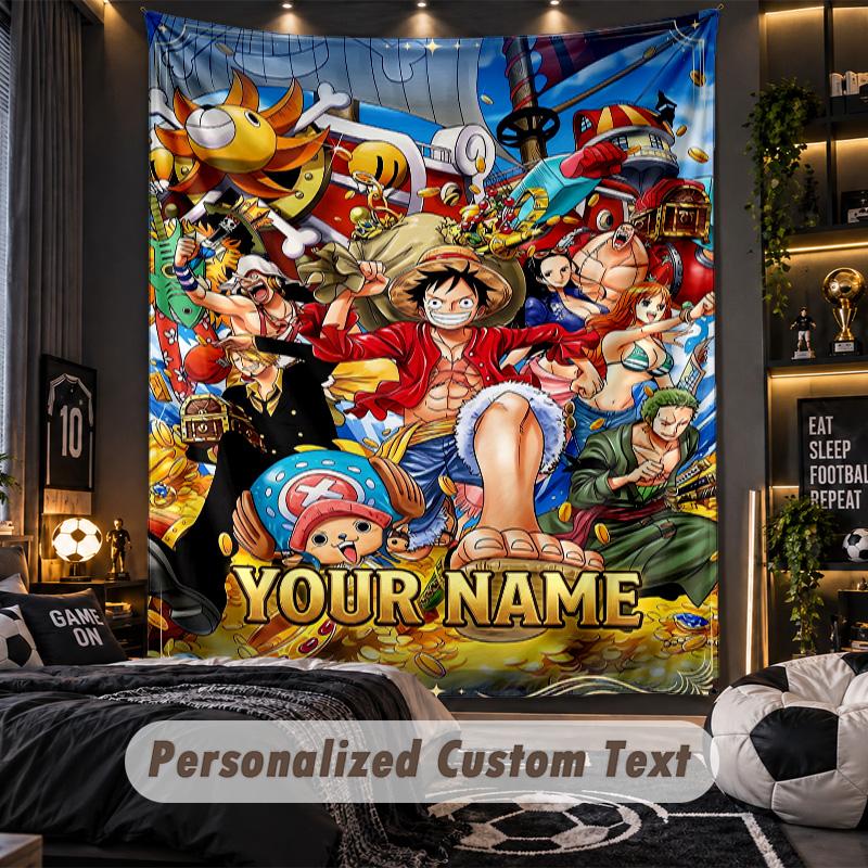 Personalized Wall Tapestry,One Piece Custom Printed Name, Fabric Wall Art For Indoor Room Backdrop
