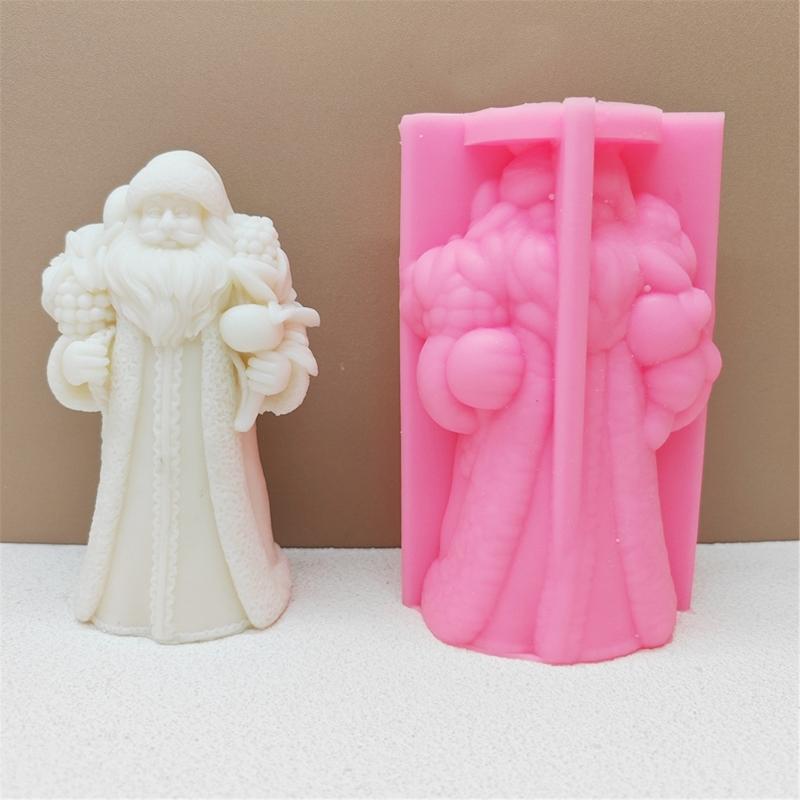 Stilvolle handgemachte Seifen- und Kerzenherstellung Weihnachts-Silikonform Flexibles Heimdekorationszubehör für Kunstprojekte