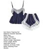 Lace Trim Pajama Set for Women 2 Piece V Neck Sleeveless Cami Tank Top And Shorts Pjs Set Summer Sexy Lounge Sleepwear