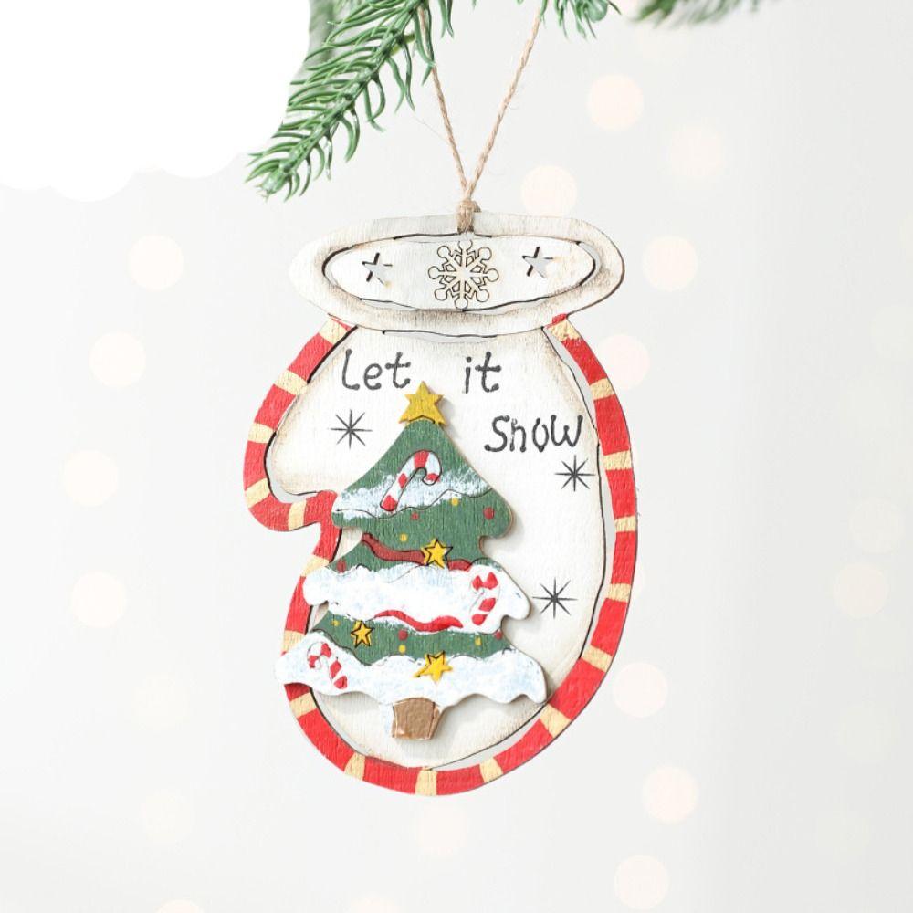 Hangging Christmas Wooden Pendant Party Supplies Christmas Tree Decorations Xmas Ornament  New Year