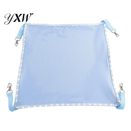 Summer Breathable Mesh Cloth Hammock Cage Clasp Hanging Bed for Pet Cat Animal