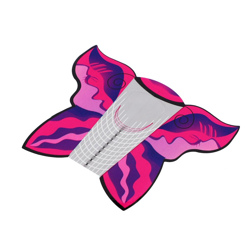 300Pcs Long UV Gel Nail Forms Self Adhesive Nail Art Extension Sticker Manicure Accessory