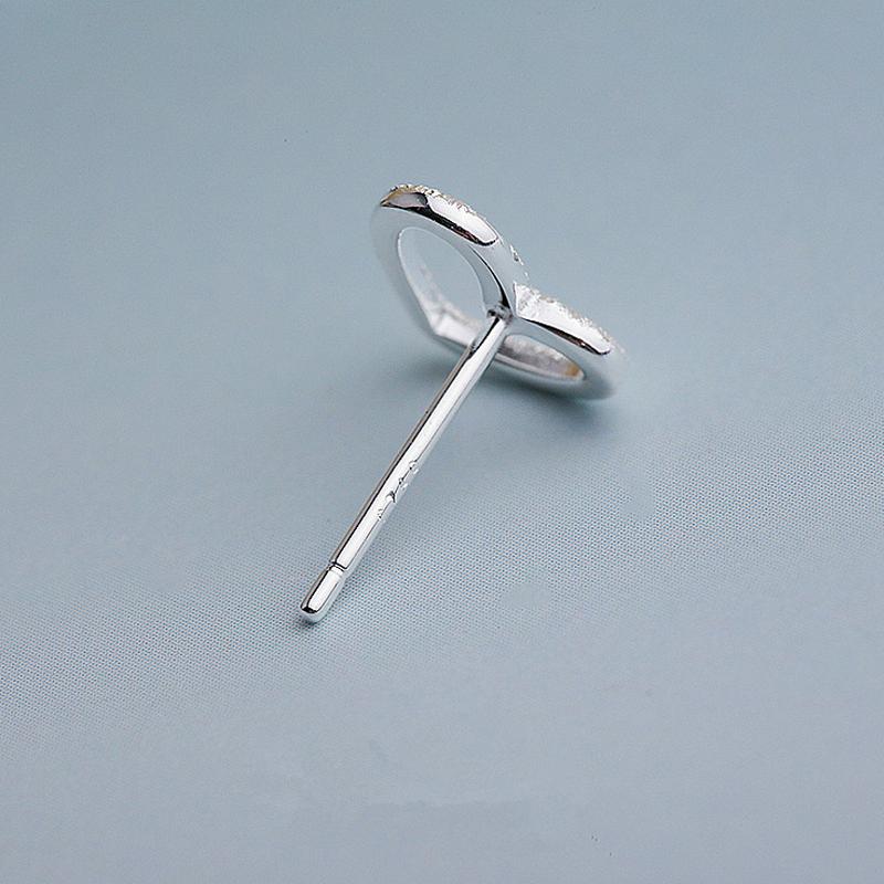 Xiaomi Female Heart Stud Earring 100% 925 Sterling Silver Earrings For Women Gift Sterling-silver-jewelry Pendientes Mujer