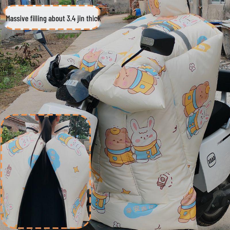 Extra Thick Waterproof Windproof Insulated Motorcycle & Electric Vehicle Windshield