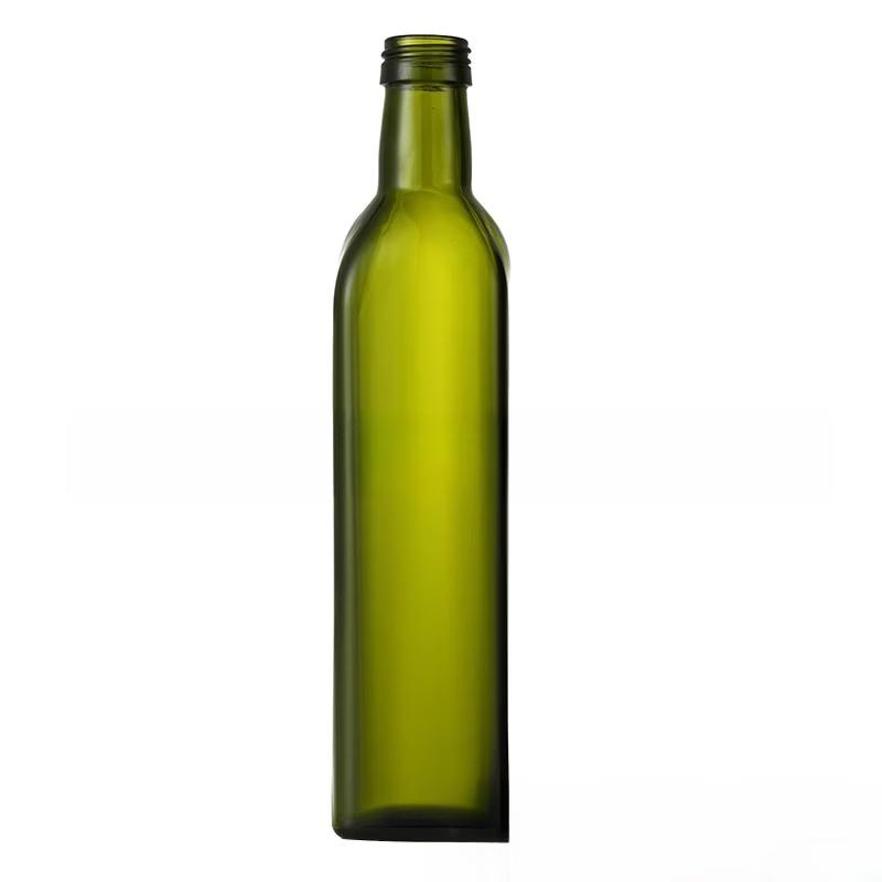 Brown Olive Square Glass Seasoning Bottles