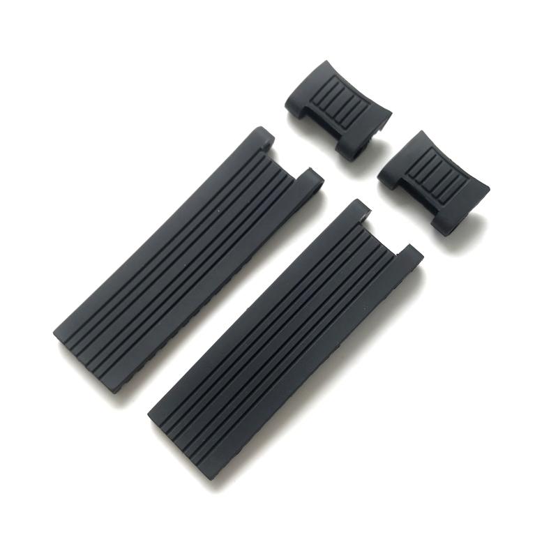 

Новый стиль 22*20 мм с изогнутым концом, черный, синий, водонепроницаемый силиконовый резиновый ремешок для часов, ремешок для часов Ulysse Nardin DIVER, браслет 22mm чёрный