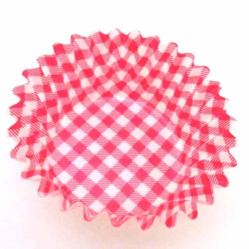 Endo Shoji TKG Oven Case, Side Dish Cups, Cute Checkered Pattern, No. 8 Deep Mouth, Red, Bottom Diameter x Height (mm) 48 x 31, Heat Resistant: -40 to
