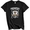 Therapist Fueled By Coffee Funny T-Shirt Gift for Therapist