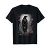 Goth Aesthetic Grunge Occult Emo Satanic Raven Witchy T Shirt Vintage Unisex Versatile Fashion Slightly Homme