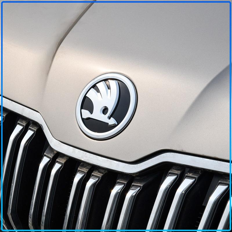 1Pcs Car Hood Front Bonnet Grill Rear Trunk Emblem Logo Badge Decal For Skoda Octavia Fabia Kamiq Kapoq Kodiaq Rapid SCALA Superb