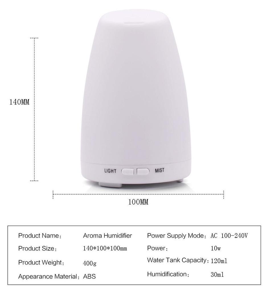 Creative Wood Grain Ultrasonic Aroma Humidifier for Home and Office