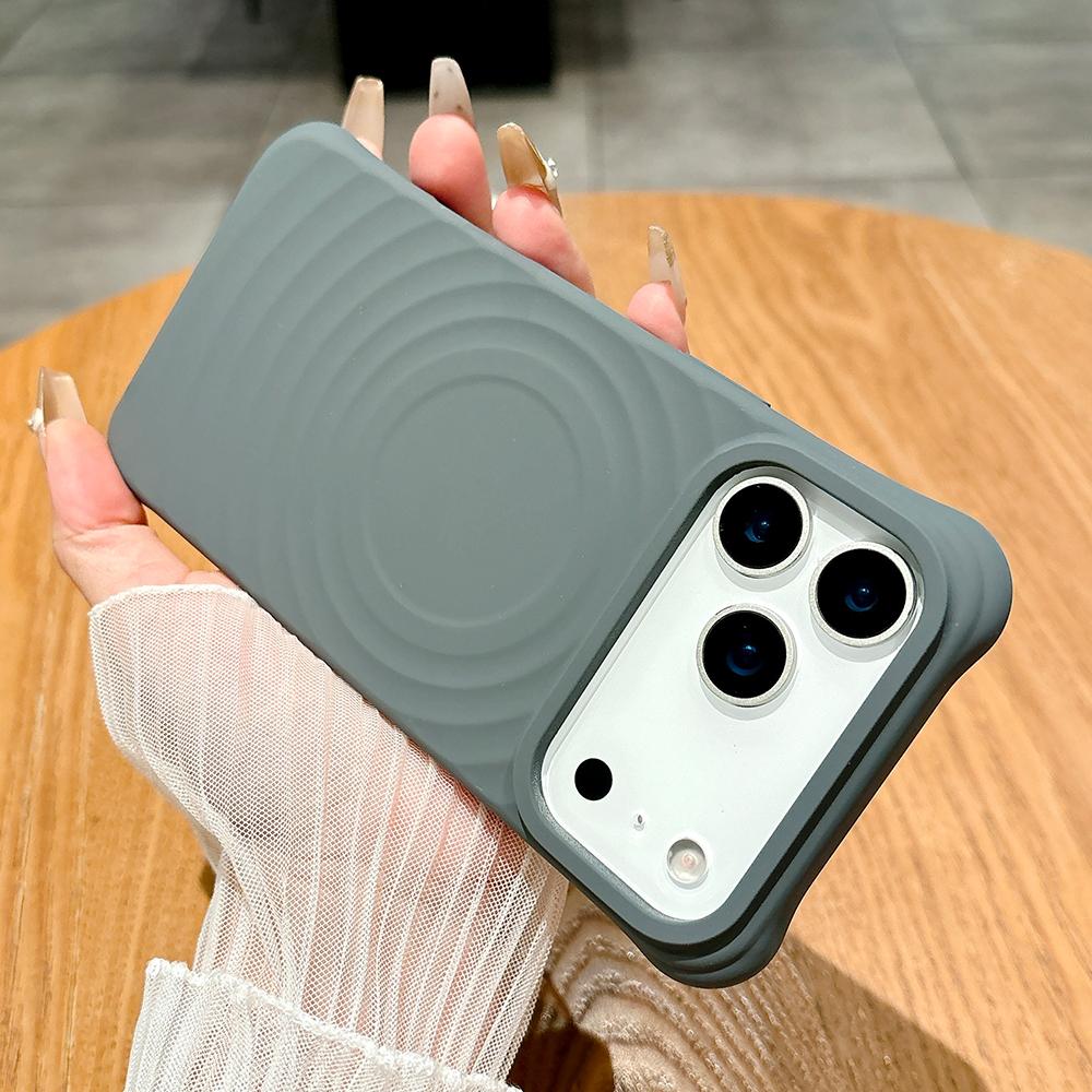 

Thicken Corner Genuine liquid silicone magnetic phone case for iPhone 17 16 15 14 13 Pro Max Air magsafe charging soft cover iPhone 15