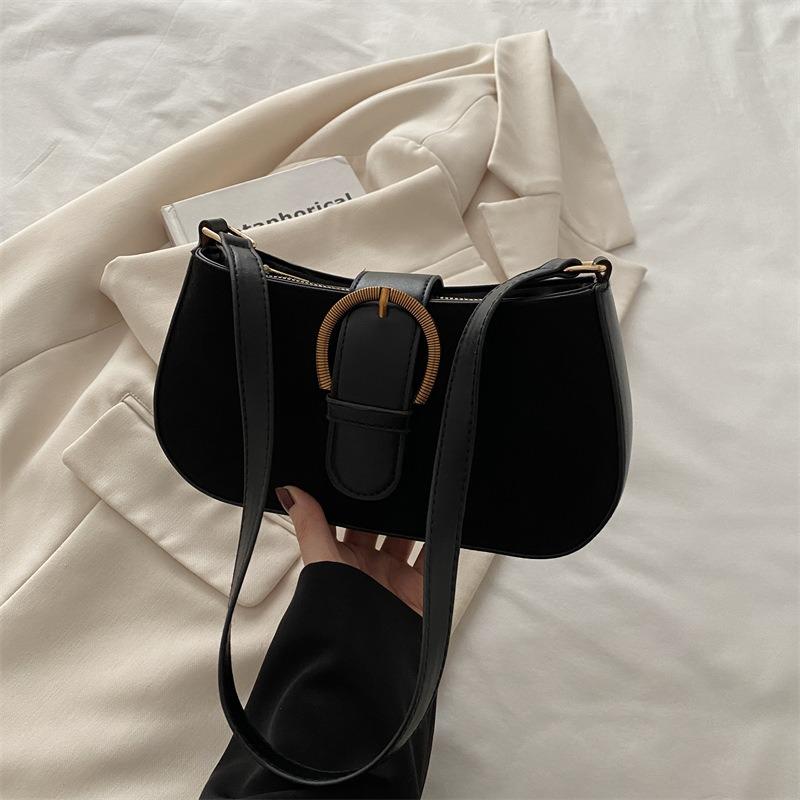 Underarm bag women's new trendy niche design casual simple foreign style retro shoulder crossbody small square bag