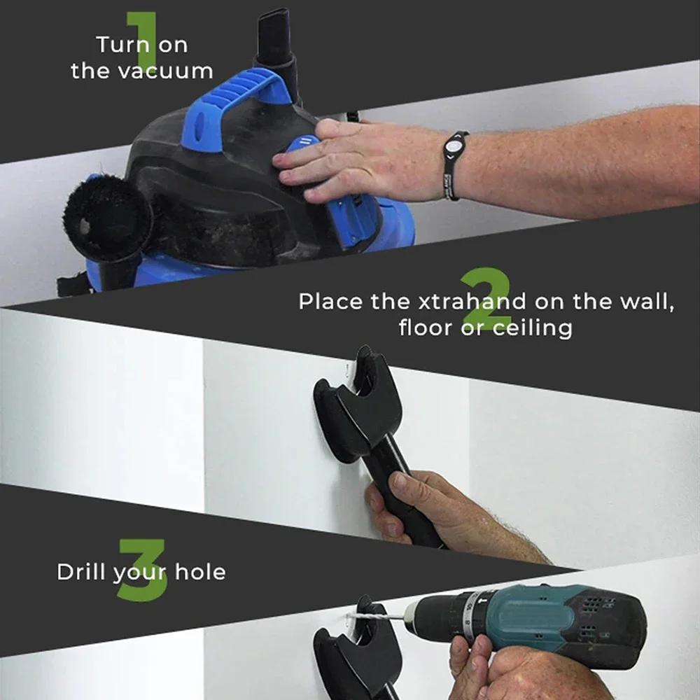 Hands-Free Dust Collectors Effectively Removes Dust & Debris From Drill Hole Woodworking Drilling Dust Extraction Tool