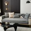 Four Seasons Universal Sofa Cushion Seat Cover Chenille Embroidery Letters Modern Simple Non-Slip Dustproof Sofa Cover Towel