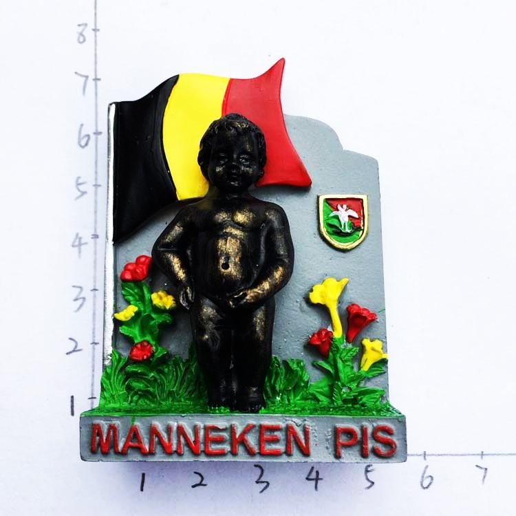 Belgia Rășină Magnet de Frigider Gent Mons Magneți de Frigider Autocolante 3D Magneți Magnetici Decor Bruges Bruxelles Suvenir Turistic