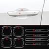 Pour ASX Lancer Cordia Pajero Outlander Eclipse Galant Mirage Colt Poignée de Porte de Voiture Bol Bandelettes Autocollantes Transparentes