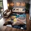 Demon Slayer Swordsmen Trio Patterned Rug Durable Easyclean Carpet For Bedroom Study Home Party Decor Birthday Gift