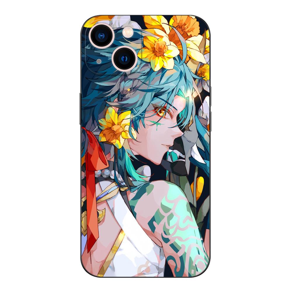 

Черный чехол из ТПУ для iPhone 5 5s se 2020 6 6s 7 8 plus x 10 XR XS 11 12 13 mini pro MAX задняя крышка Genshin impact iphone 5 5S SE 2016