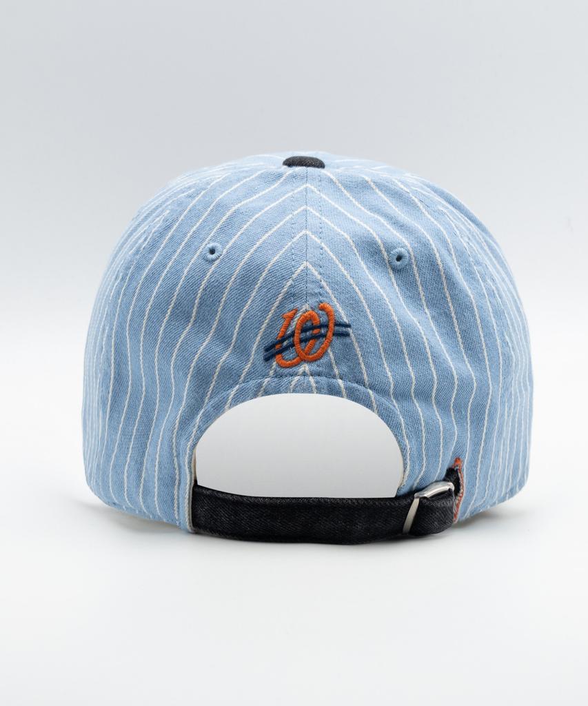 Wieoldeuwoldeu Baseball Denim Stripe Ball Cap