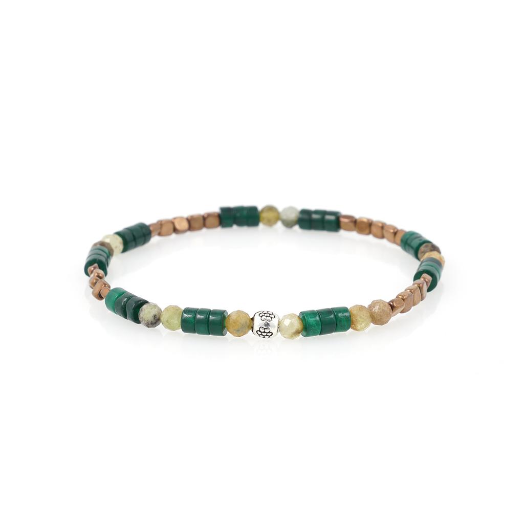 Jbans Classic 4Mm Euryodes Diorite Mix Gemstone Bracelet (C2403Ac1197_Gn)