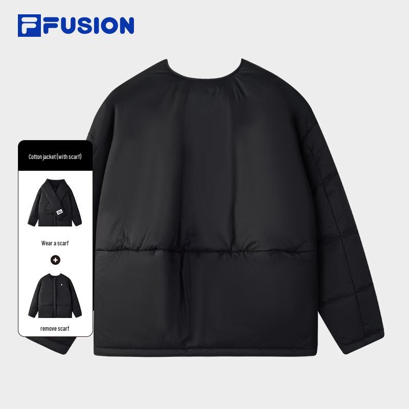 FILA FUSION Women's Winter Scarf-Collar Padded Jacket