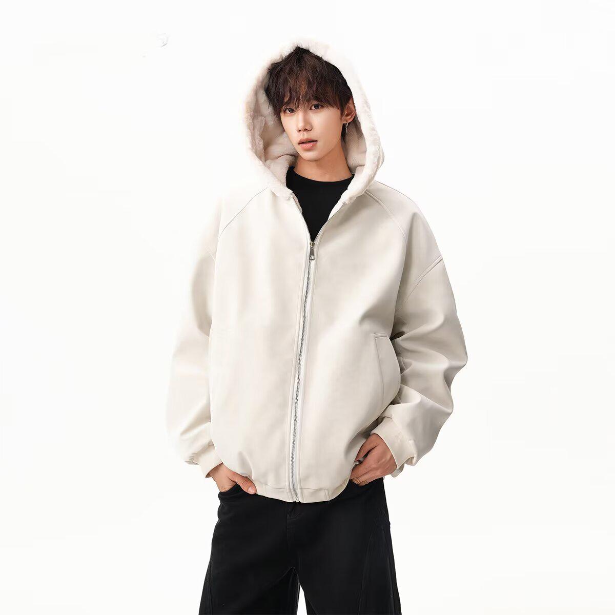 

Harajuku-Inspired Artistic Cotton-Padded Jacket: Trendy, Simple, and Versatile 2XL абрикосовий