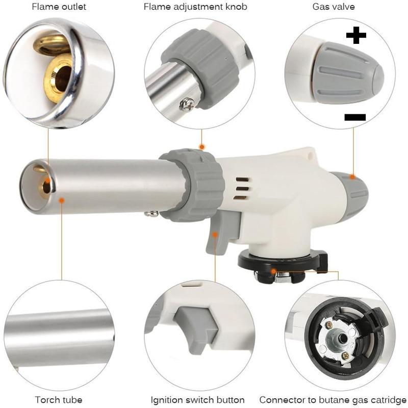 Kitchen Blower - Cooking Torch Chef Cooking Professional Adjustable Flame with reverse use of barbecue (excluding butane fuel)