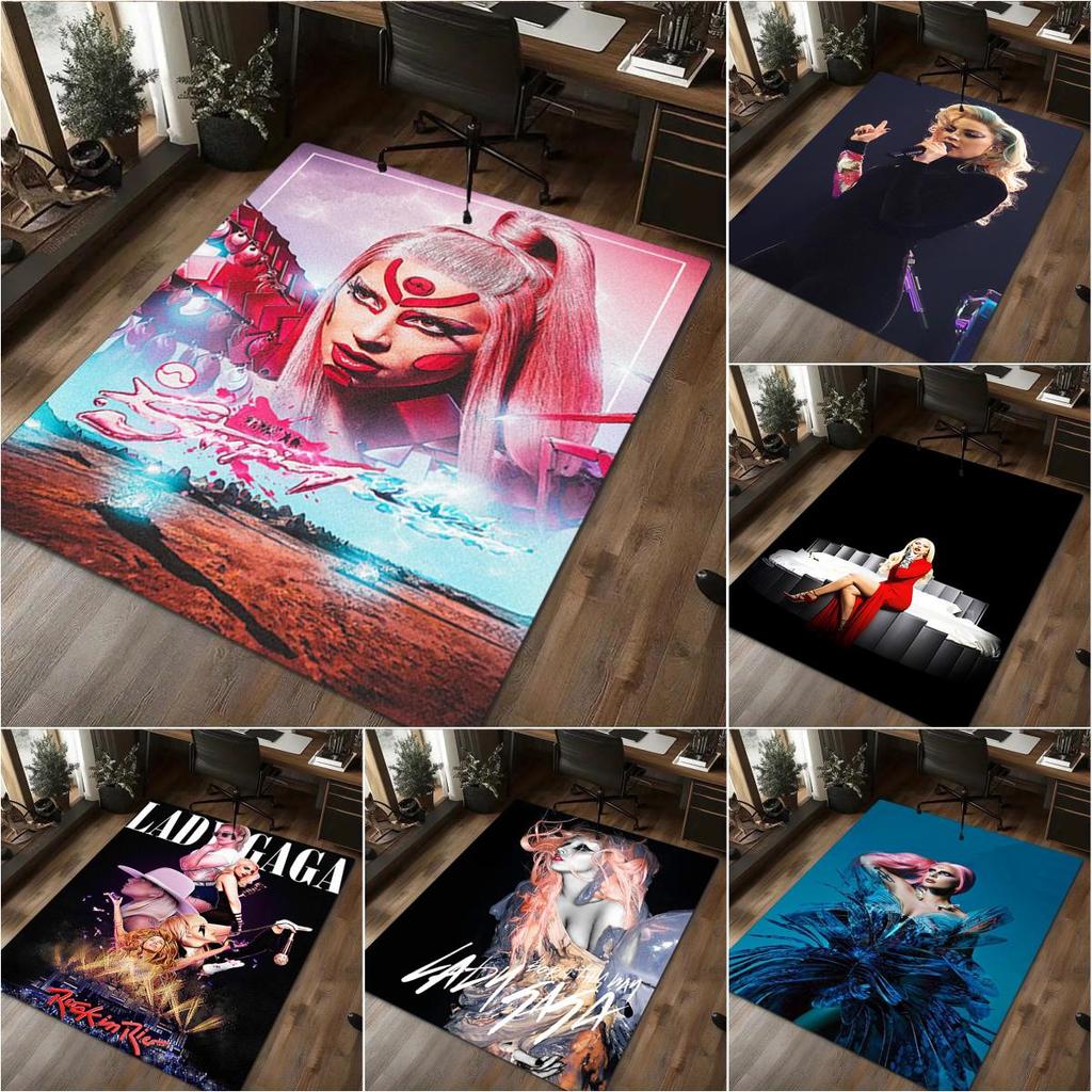 Tappeto Lady Gaga - Tappeto per la casa Tappeto decorativo per ufficio Per soggiorno Camera da letto Zerbino Tappeto da pavimento Tappeto per area sedia da computer