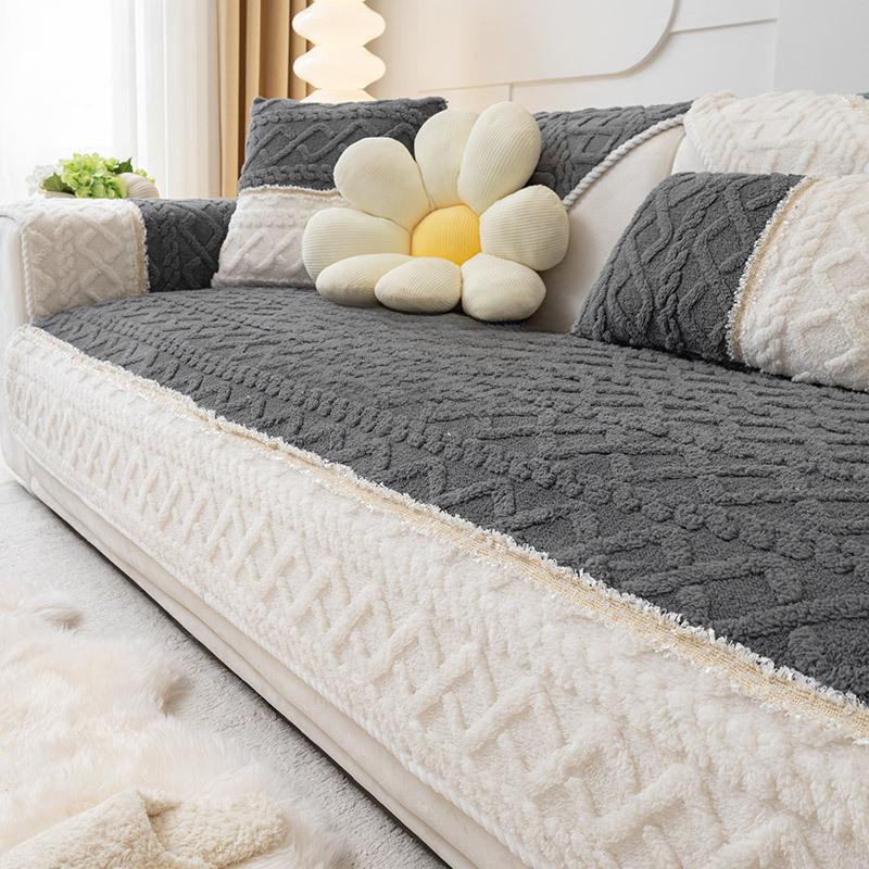 

Плюшевая подушка для дивана, зимняя противоскользящая подушка, корейский кожаный чехол для дивана, тканевое зимнее одеяло 70*70cm
