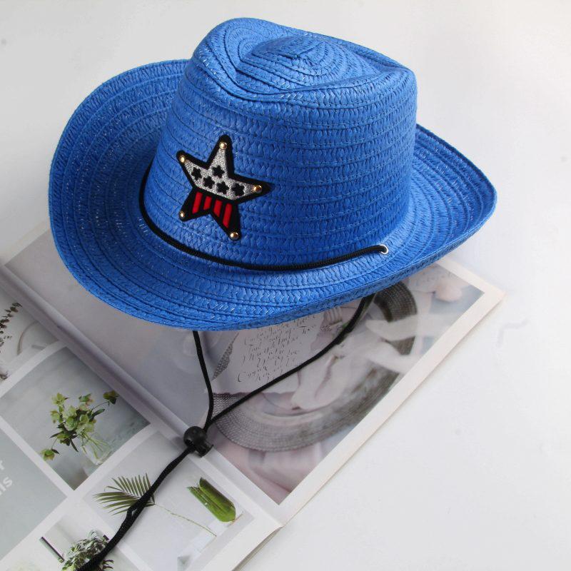 2024 New Boys' Straw Sun Hat: Summer Fisherman Style