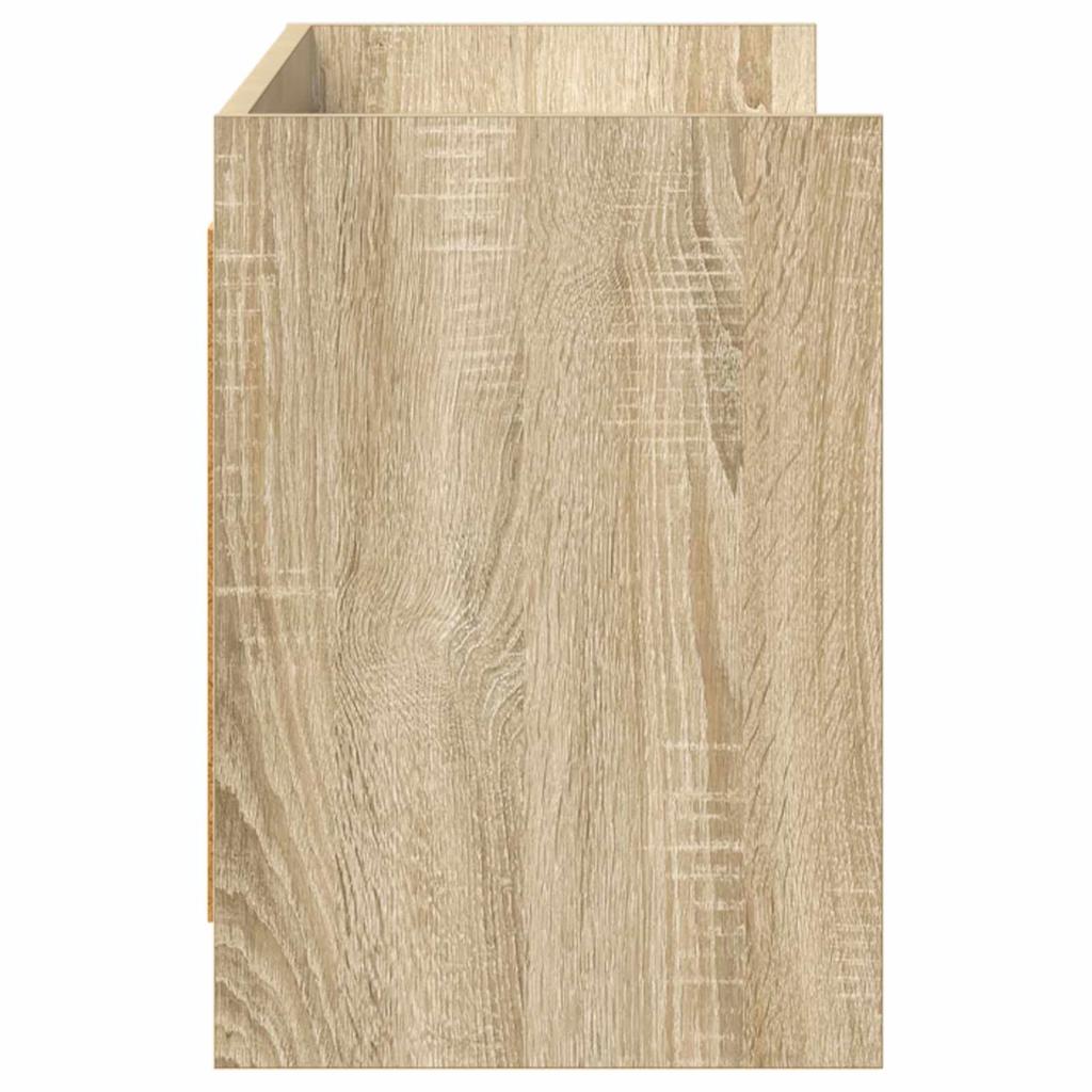 TV Stand 135 x 33 x 47 cm Sonoma Oak Wood Based Panel