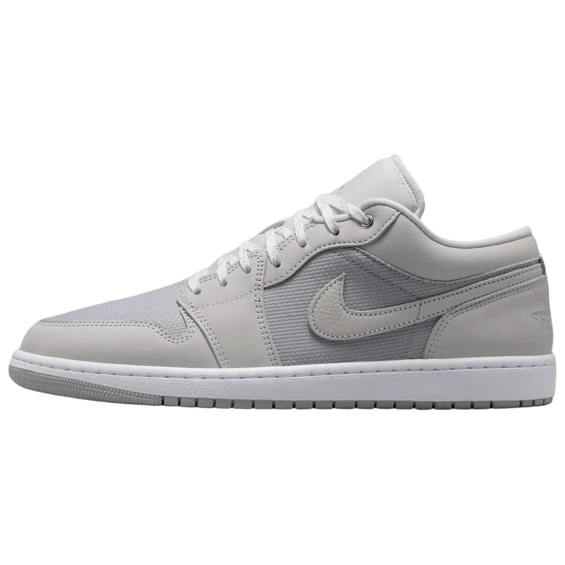 Jordan Air Jordan 1 Vintage Basketball Shoes Unisex Low Top Light Gray 42.5