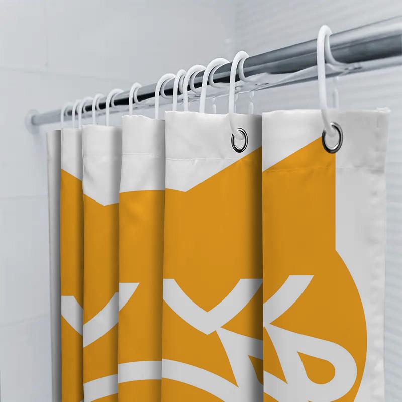 Angry Cat Face Shower Curtain: Waterproof Fabric with Eye Poking Design for Bathroom Decor