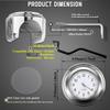 Bicycle Handlebar Clock - Waterproof Clock and Thermometer, Bike Clock
