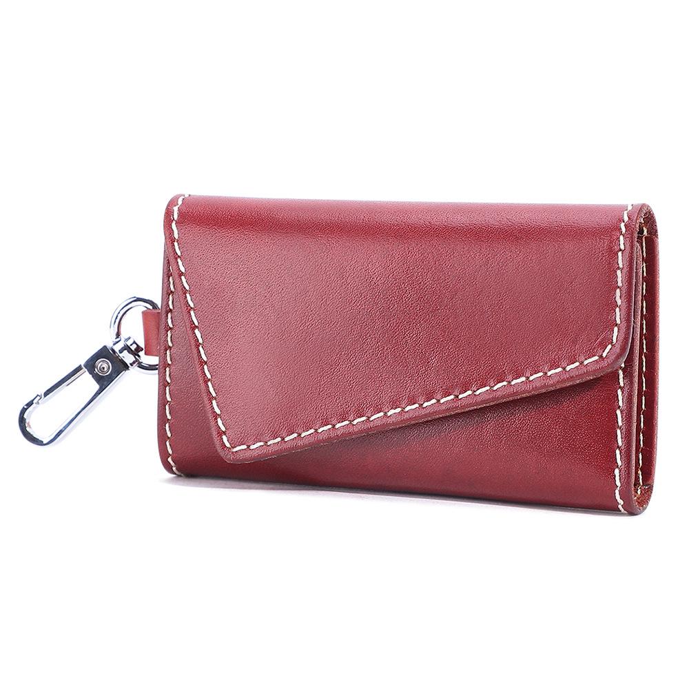 JOGUJOS Genuine Leather Key & Card Holder - Large Capacity Waist-Mounted Pouch for Business Commute & Car Keys