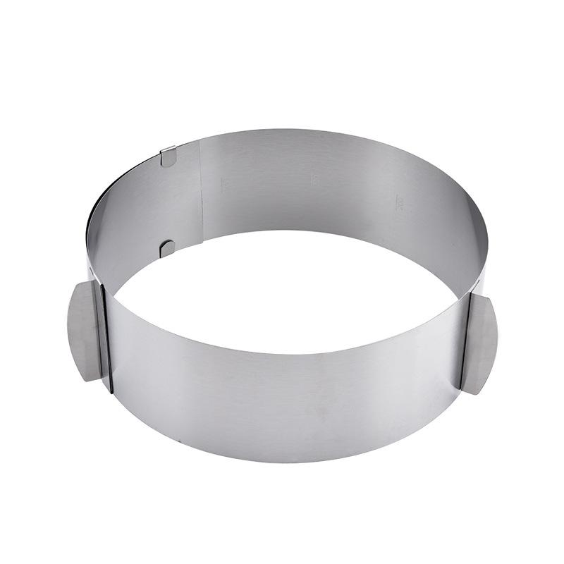 Molde para Pastel Ajustable de Acero Inoxidable, Herramienta Redonda para Hornear de 6-12 Pulgadas