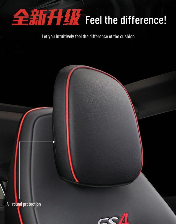 Ensemble de coussins de siège auto universels cinq places GAC GS4: Cuir Plein/Mesh Cuir, Quatre Saisons