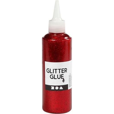 Glitzerkleber - Einzeln - Rot - 118 ml - Präzisions-Applikatorspitze