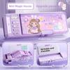 Large Capacity Pencil Case Double Password Convenient Storage For Office Pencil Case For Office